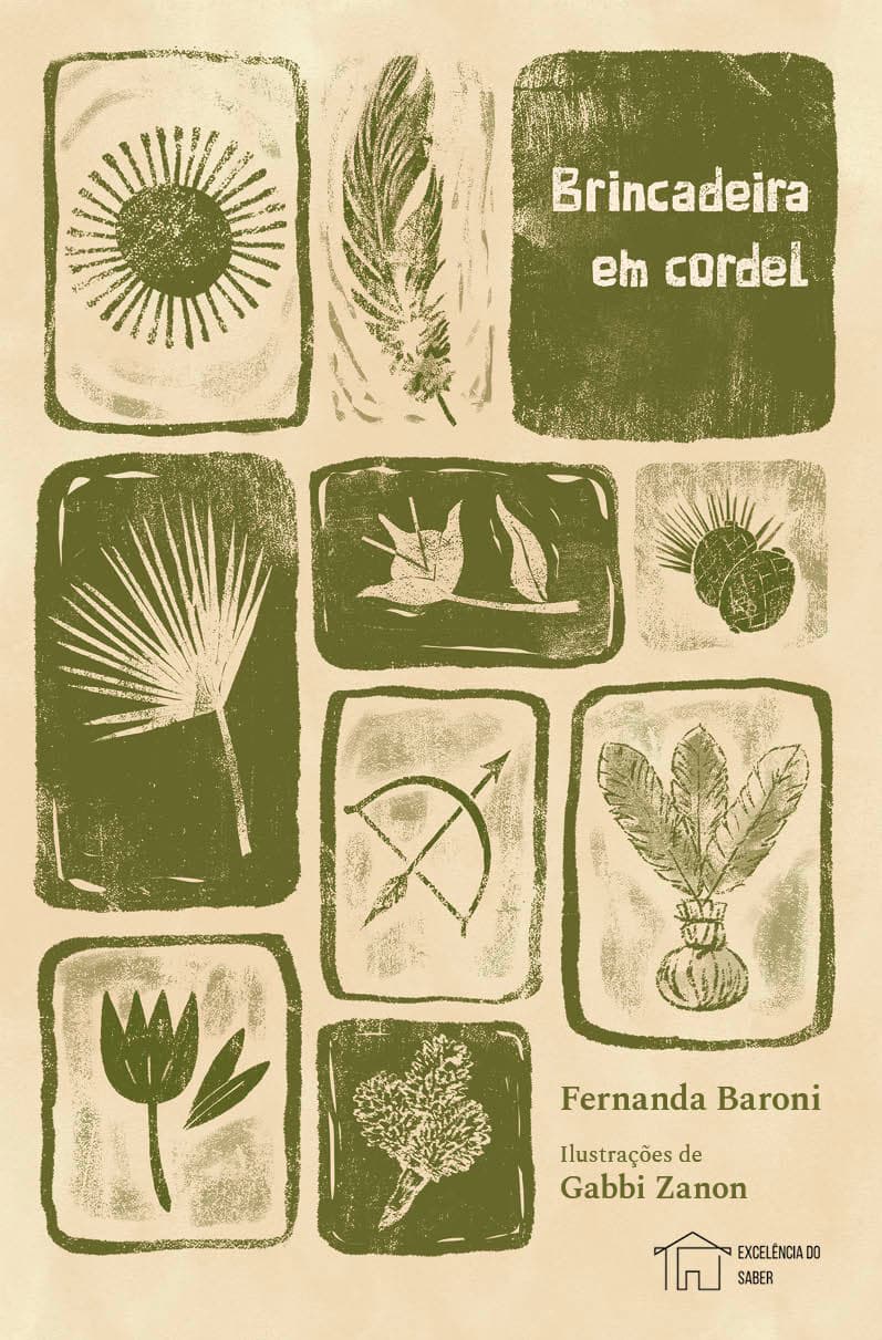 Capa do livro Brincadeira em cordel, escrito por Fernanda Baroni